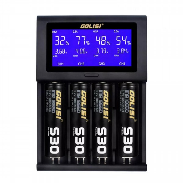 ���� ����� ������� Golisi I4 2A Smart USB Charger with LCD Screen