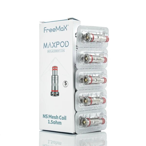 Free Max Pod TakeAIR | FreeMax Max Pod Coil (1.5ohm NS Mesh) (5pcs) | סלילים ופודים