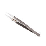 Multi-functional Cross Lock Tweezers with Ceramic Tip (Silver, Type A)