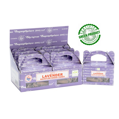 ����� ����� ����� ����� | SATYA LAVANDER BACKFLOW CONES