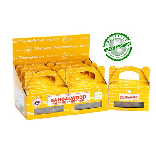 ����� ����� ����� ������� ����� | SATYA SANDALWOOD BACKFLOW CONES
