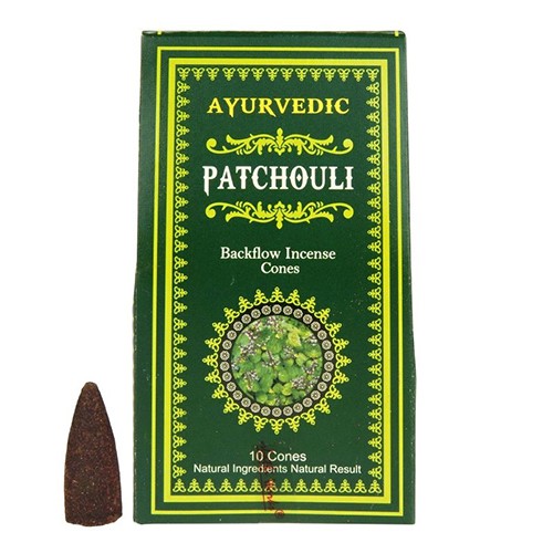 ����� ����� ��������� ����� | AYURVEDIC PATCHOULI BACKFLOW CONES