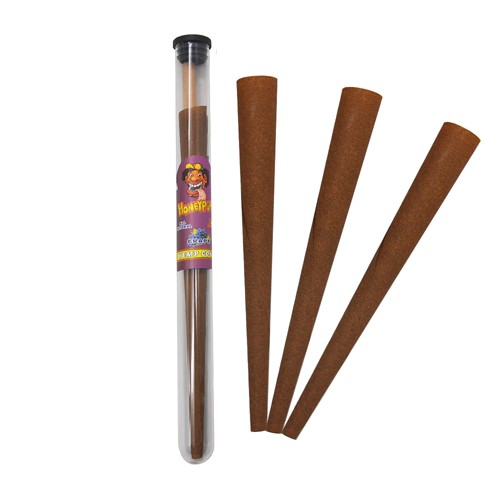 ������� ������� ��� ������ ���� ����� | HONEYPUFF Grape King Size Cigar Hemp Wrap Cones 3pcs