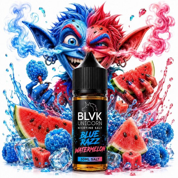 BLVK - Blue Razz Watermelon 30ml salt