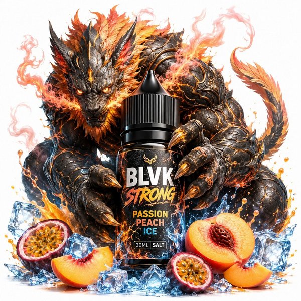 BLVK strong - Passion Peach Ice 30ml salt