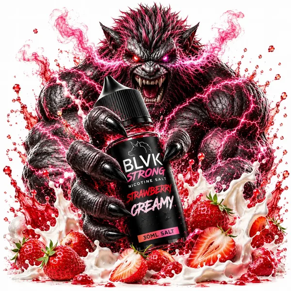 BLVK strong - Strawberry Creamy 30ml salt