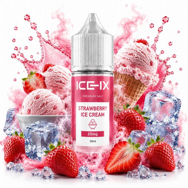 15ml IceIX Flavor 20mg SaltNic [Strawberry Ice Cream]